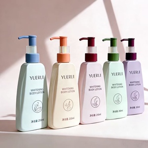 NOUVEAU Flacon de shampoing et après-shampoing trapézoïdal plat 250 ml, coloré, en PET, pour nettoyant <span class=keywords><strong>visage</strong></span>, lotion et emballage d'huile de douche - Product Image 1