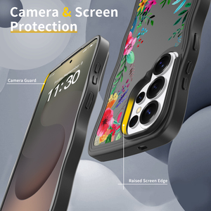 Custodia per Cellulare con Effetto Pelle e Forma Ondulata OEM/ODM per <span class=keywords><strong>Samsung</strong></span> S26 Ultra con Motivo Floreale Personalizzato - Product Image 4