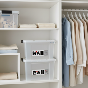 <strong>Large</strong> Clear Transparent PP Classic Folding Multifunction Stackable <strong>Plastic</strong> Storage <strong>Boxes</strong> for Clothing Rectangle Shape 6L - Product Image 6