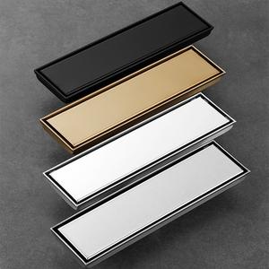 Drenaje Lineal para Azulejos, Desagüe Moderno para Ducha, Canal de Drenaje Invisible de Acero Inoxidable 304 para Baño, de 20 a 120 cm de Largo - Product Image 3