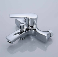 Robinet de baignoire thermostatique mural encastré en acier inoxydable chromé, à poignée unique, eau chaude et froide, modèle moderne, parmi les meilleures ventes