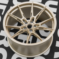 Rines Cóncavos Forjados Personalizados R2 5x112 5x114.3 5x120 en Color Champán Mate de 18 19 20 21 22 Pulgadas para BMW F80 M3 F82 M4 Benz S C AMG
