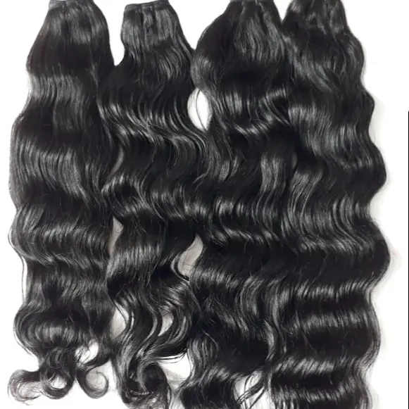 Vietlink Wholesale Raw Wet And Wavy Cambodian Hair Bundle 100% Unprocessed Remy Human Hair Raw Wavy Hair
