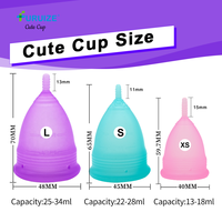 Copa Menstrual Reutilizable Furuize, Copa Menstrual de Silicona Médica Suave, Producto de Higiene Femenina a Prueba de Fugas, Marca Privada OEM