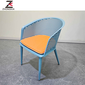 <span class=keywords><strong>Sedia</strong></span> in Metallo con Schienale Colorato, Resistente ed Economica, Stile Nordico per Sala da Pranzo - Product Image 1