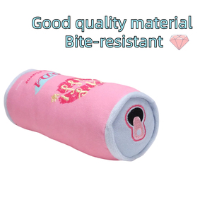 In Stock rosa Soda aromatizzata può ispirato cane cigolante peluche nuovo Design per l'intrattenimento animale domestico di san valentino - Product Image 3