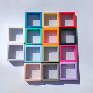 Hộp quà tặng trang sức nhỏ bằng giấy cứng cao cấp, kiểu ngăn kéo, màu hồng, in logo - Product Image 1