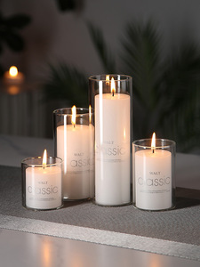 <span class=keywords><strong>Bougie</strong></span> <span class=keywords><strong>flottante</strong></span> sans fumée en verre pour la Saint-Valentin, dîner romantique aux chandelles, ambiance de fête d'anniversaire, hôtel, mariage, rose - Product Image 2