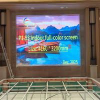 Pantalla LED de Video a Todo Color P1.53 para Interiores, Pantalla Digital LED Fija de Alta Definición para Estudio de Televisión