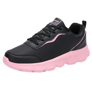 Zapatos deportivos de cuero Four Seasons para mujer, zapatillas informales de suela plana, zapatos de viaje, zapatos de moda, suela suave, talla grande - Product Image 1