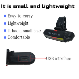 <span class=keywords><strong>ROCKBROS</strong></span>高亮度防水USB充电持久电池背带样式三色尾灯 - Product Image 5