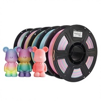 3D-printfilament PLA Matte Rainbow Crystal Compatibel met Tiertime 3D-printers Universeel 175 mm