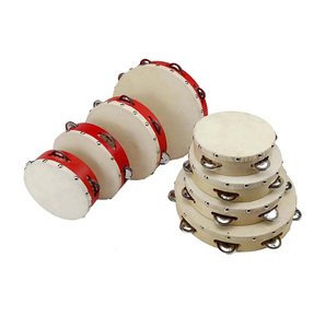 Instrument de musique éducatif en bois <span class=keywords><strong>pour</strong></span> enfant, jouet, tambour - Product Image 1