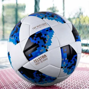 כדורגל מותאם אישית במפעל מס' 5 כדור מס' 4 כדור PU חומר תהליך מליטה תרמית כדור אימון משחק מתקדם