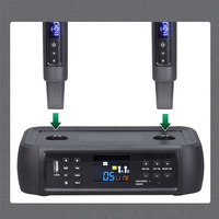 Microphone sans fil multi-canaux DSP avec entrée optique, anti-larsen et anti-retour, pour le chant à domicile