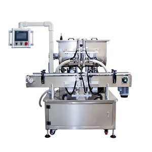 Machine de remplissage et de bouchage à pompe à engrenages liquides 25L 30L 10L à 2/4/6 têtes pour crème pour les mains, sauce chili, boissons en conserve - Product Image 1