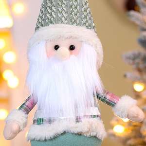 Christmas Decoration Retractable Santa Claus Snowman Reindeer Christmas Knitted Toy Happy New Year Xmas <b>Dolls</b> Ornaments - Product Image 5