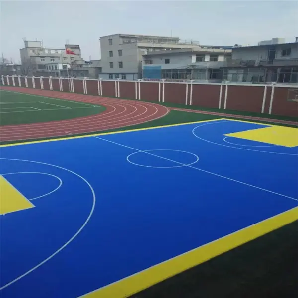 Cuscino basket piastrelle shock all'aperto da ginnastica superficie modulare pavimentazione sportiva in