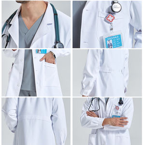 Camice da laboratorio per studenti veterinario camice bianco medico chirurgo chirurgia Premium qualità durevole lavoro clinico medici e farmacisti - Product Image 5
