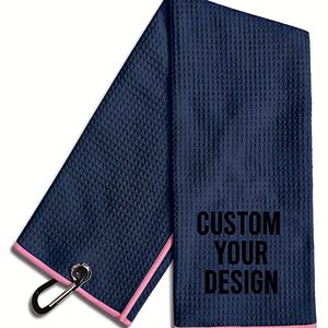 Luxury Eco-Friendly Ultra Soft Custom Logo Design Breathable Quick-Dry Workout Sweat Carabiner Golf <b>Towel</b> for <b>Beach</b> Sports - Product Image 1