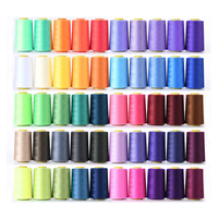 Fil à coudre en polyester filé teint 40S/2 pour les fournitures de couture à la machine