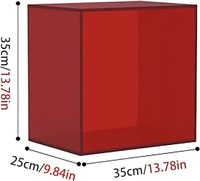 Schwebendes Acryl-Würfelregal, Wandregal zur Ladendekoration, Hängendes Wandregal zur Aufbewahrung von Büchern, Fotos, Spielzeug