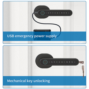 Tuya wifi thông minh vân tay khóa hoạt động an ninh báo động hỗ trợ di động mở khóa Nhôm hợp kim thép Brass cửa đám mây - Product Image 6