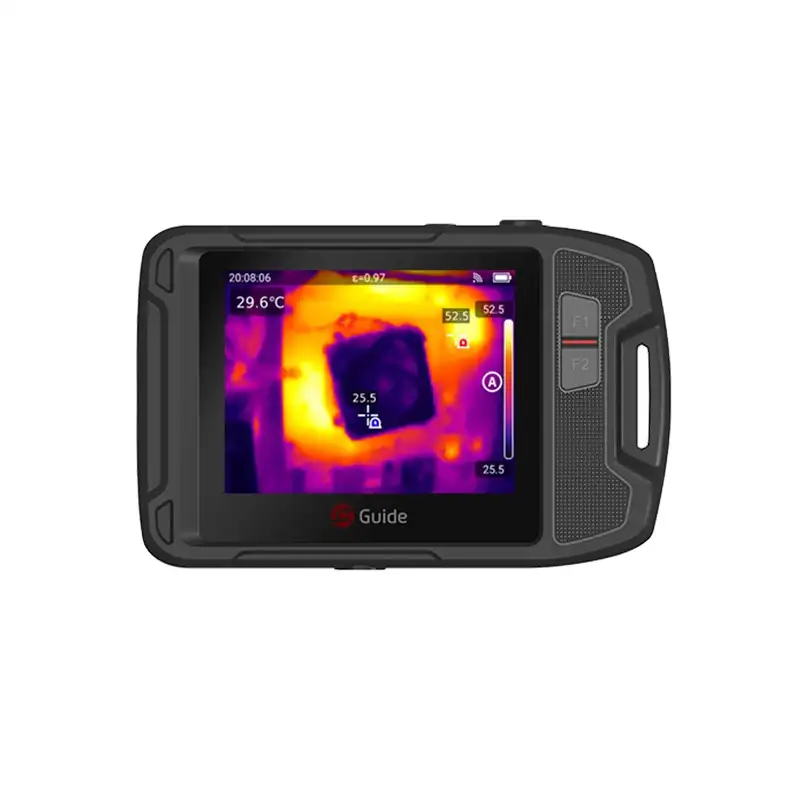 P120Vコンパクトサイズのプログレード赤外線サーマルカメラ、-20〜400の測定範囲と業界向けの温度追跡