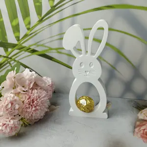 S0049 Silicone Mold Heart Wings Spring AnimalsCement Concrete Cute rabbit mold quirky egg ornament silicone mold