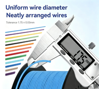 Filament d'imprimante 3D PETG 1,75 mm, compatible avec les bobines réutilisables pour imprimantes FDM