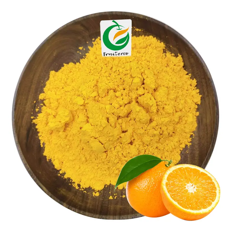 Pó de sabor de laranja orgânico natural, concentrado de suco de laranja no sangue, suco de laranja