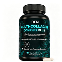 Capsules de complexe multi-collagène types I, II, III, V, X pour la peau et les articulations, capsules de peptides de collagène hydrolysés