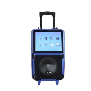 CQA-altavoz inalámbrico Portátil con Bluetooth, dispositivo de vídeo con pantalla de 12 pulgadas