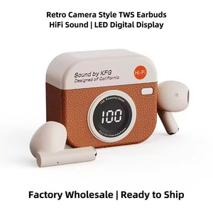 Écouteurs intra-auriculaires <span class=keywords><strong>sans</strong></span> <span class=keywords><strong>fil</strong></span> rétro B2B, écouteurs sportifs TWS de haute qualité, réduction du bruit, indicateur de batterie LED - Product Image 1