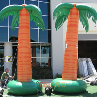 Modèle de cocotier gonflable géant, palmier gonflable, plantes gonflables pour la décoration d'activités commerciales en bord de mer