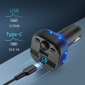 Kép USB QC PD <span class=keywords><strong>FM</strong></span> <span class=keywords><strong>modulator</strong></span> âm thanh Adapter sạc xe hơi Thuốc lá nhẹ hơn xe Sạc MP3 Máy nghe nhạc <span class=keywords><strong>FM</strong></span> Bluetooth 5.<span class=keywords><strong>3</strong></span> cho xe hơi - Product Image 3