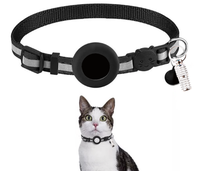 Collier Réfléchissant pour Chat et Chien avec Boucle de Sécurité et Support Étanche pour AirTag, Compatible Apple AirTag