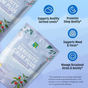 winstown Soutien au stress et à l'humeur, sérénité calme plus, apaise le calme, soutient la régulation saine du cortisol, poudre sérénité calme plus - Product Image 5
