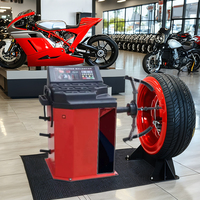 Série haut de gamme Équilibreuse de roues de moto de haute qualité Alimentation 220V Produit le plus vendu