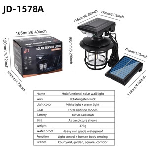 <b>Motion</b> <b>Sensor</b> Garden Security Wall <b>Light</b> Waterproof LED Outdoor Solar Lamp <b>Motion</b> Intelligent <b>Sensor</b> <b>Light</b> for Patio Villa Yard - Product Image 6