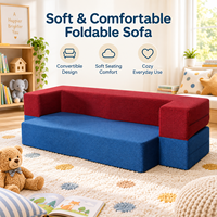 Canapé modulable bloc-couleur, housses amovibles à zip, assise en mousse compressible, canapé de sol pour salon et lounge