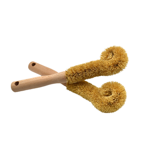 Zero Waste Reusable Eco-Friendly Handheld Wooden Bamboo Kitchen Dish and <b>Bottle</b> Cleaning <b>Brush</b> - Product Image 3