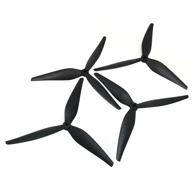 HQProp 10X4.5X3 Black-Glass Fiber Reinforced Nylon 10inch 3 Blades Black Carbon Reinforced Nylon Propeller for Rc FPV Drone