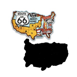 RH California Road Trip Themed Souvenir Fridge Magnet-Vintage Beetle Surfboard Shape Iron <strong>Sheet</strong> Waterproof Digital <strong>Magnetic</strong> - Product Image 4