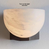 Lampes murales décoratives en marbre de style nordique moderne, design créatif, éclairage intérieur LED E26 pour la maison et les hôtels, salon