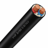 Câble YVF robuste 2 conducteurs 0,6/1 kV, bonne résistance à l'huile pour palans et engins mobiles 2*50mm²