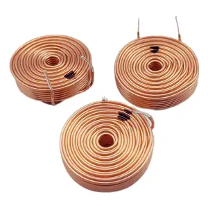 Bobina de indução de ar de fio de cobre de indução redonda de fio de cobre personalizado de fábrica