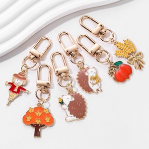 <span class=keywords><strong>Porte</strong></span>-clés mignon hérisson citrouille épouvantail blé oreille la joie de l'automne récolte Happy Pride <span class=keywords><strong>porte</strong></span>-clés pour la fabrication de bijoux à bricoler soi-même faits à la main - Product Image 1