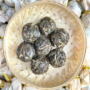 Muestra gratis 2024 nuevo té de primavera Yunnan árbol antiguo dragón perla BingDao Pu'er Bola de té Islandia hoja de té Sheng Puerh - Product Image 2