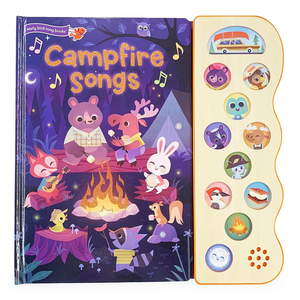 Libro Sonoro Interattivo a Tema Campeggio per Esterni, Libro Audio Educativo con Funzione Pressa e Riproduci per Bambini Piccoli e Neonati - Product Image 2